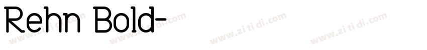 Rehn Bold字体转换